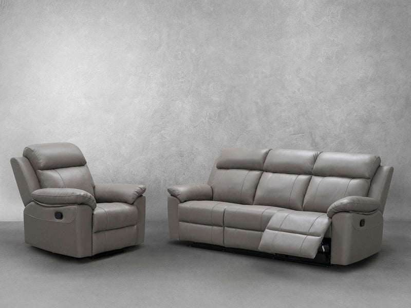 Braylen Leather Reclining Sofa and Recliner Set