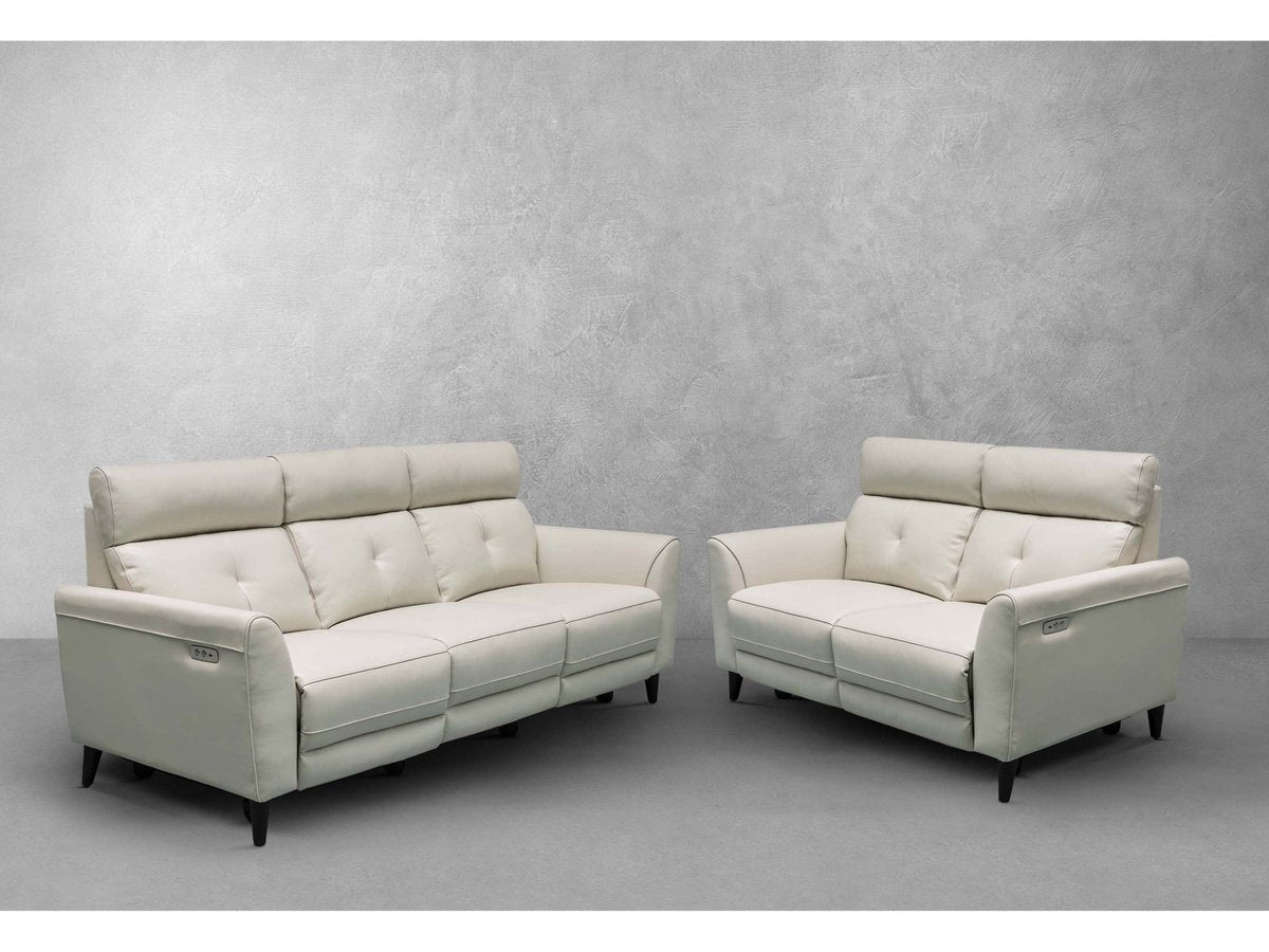 Stratus Leather Power Reclining Sofa Baci Living Room