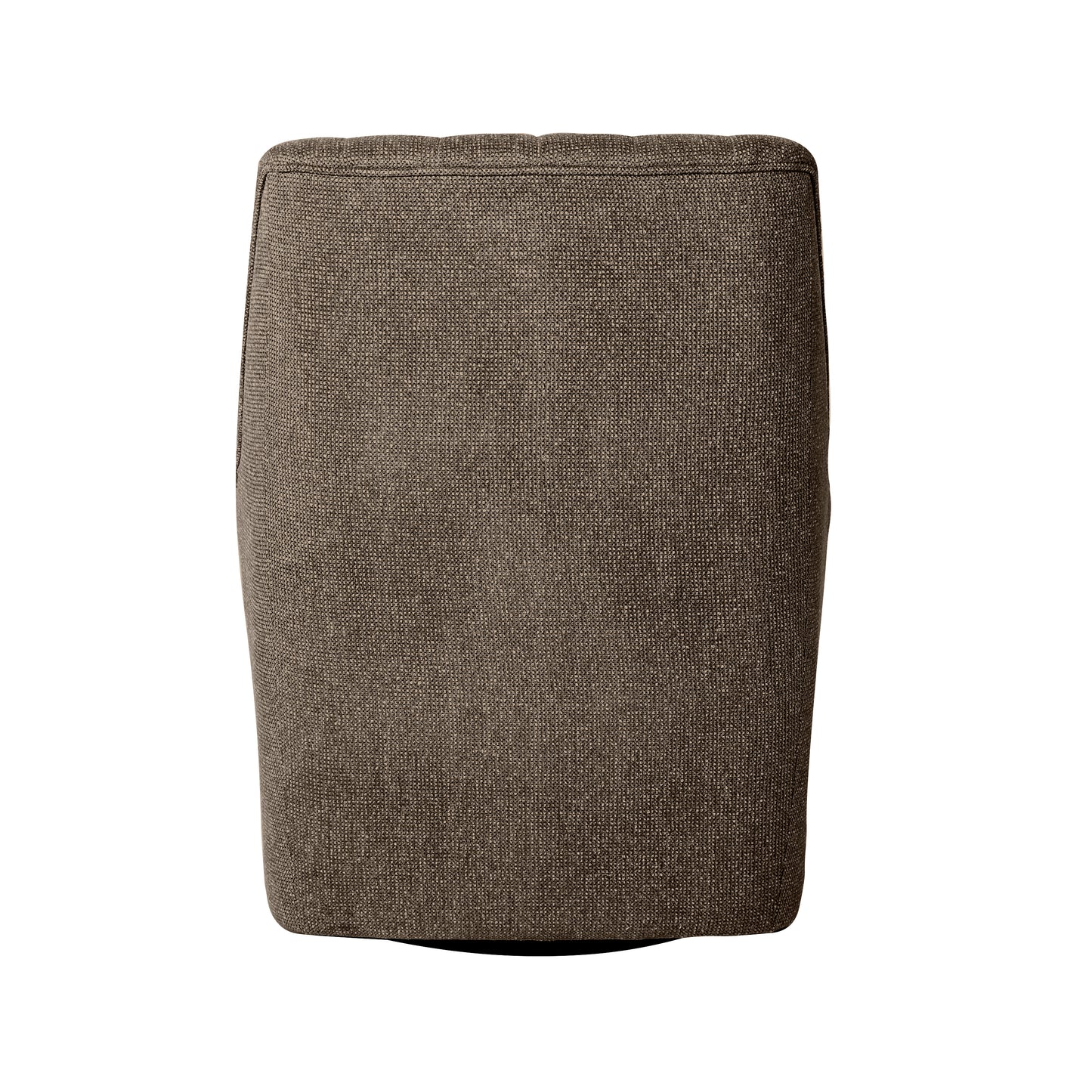 Bristol Fabric Channeled Swivel Chair, Dark Brown