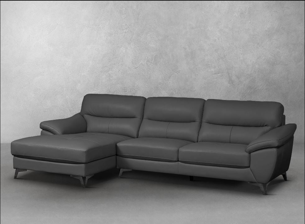 Cadence Top Grain Leather Sectional