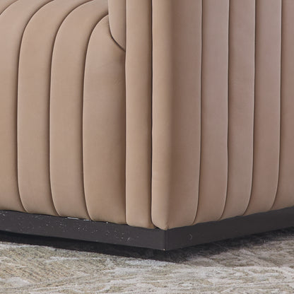 Vail Top Grain Leather Channeled Swivel Chair