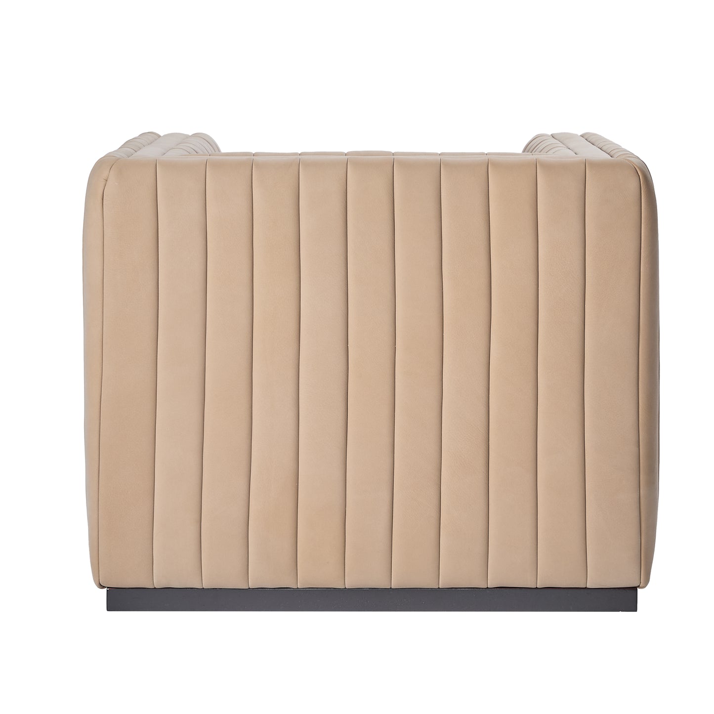 Vail Top Grain Leather Channeled Swivel Chair