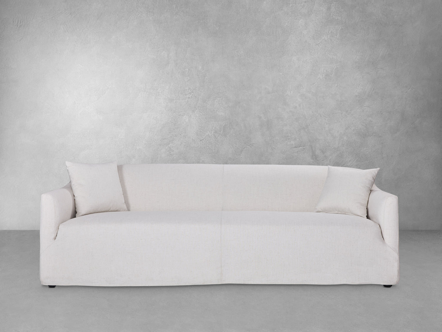 JoJo Fletcher Grimaldi Fabric Slipcover Sofa, Cream