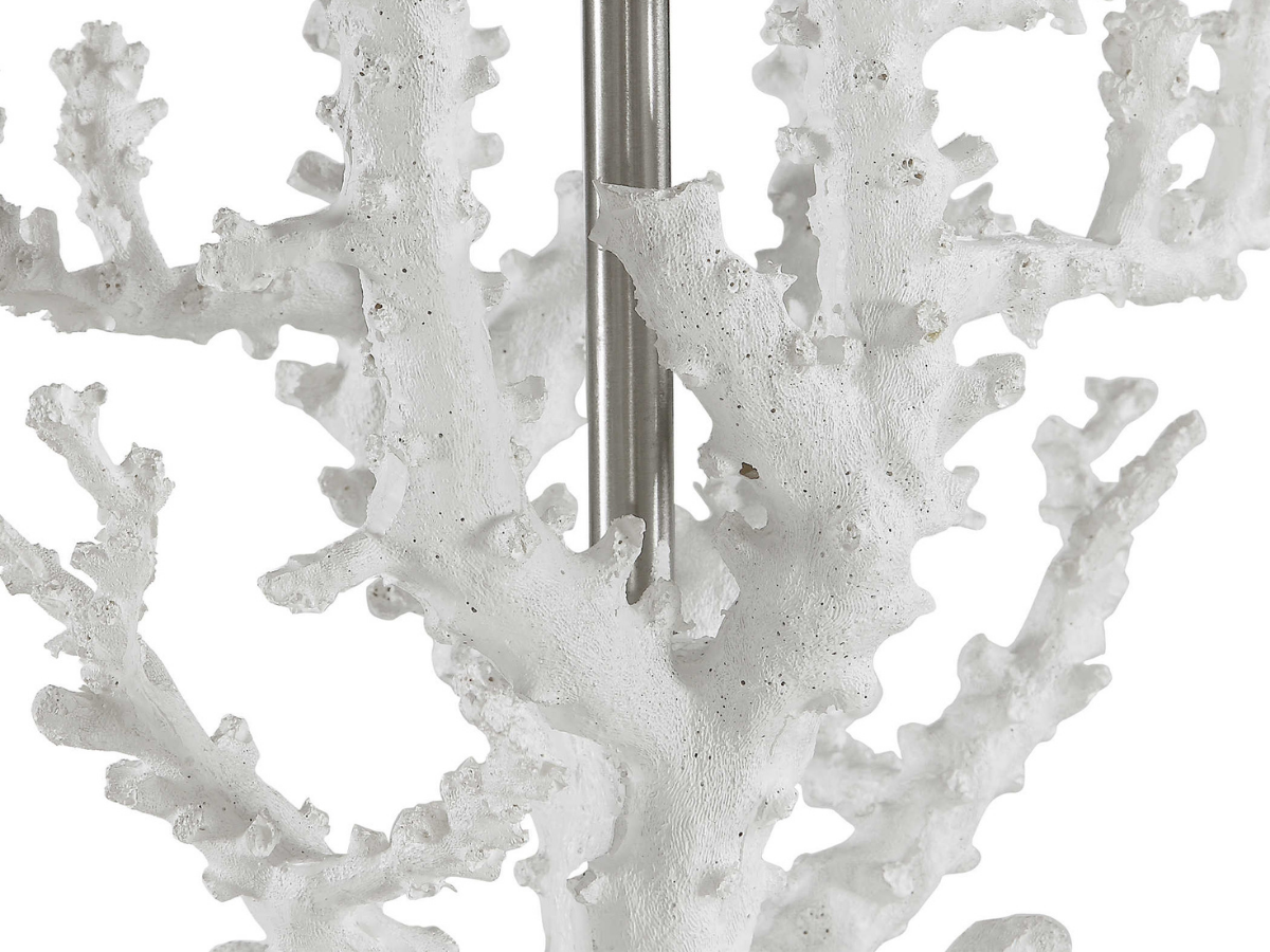 Abbyson Home Calanthe White Coral Table Lamp