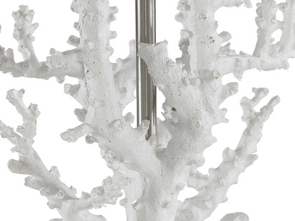 Abbyson Home Calanthe White Coral Table Lamp