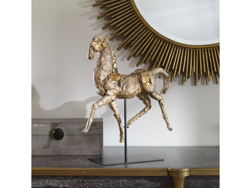 Abbyson Home Callum Dorado Horse Sculpture