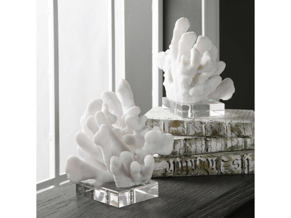 Abbyson Home Chandler White Bookends, Set of 2