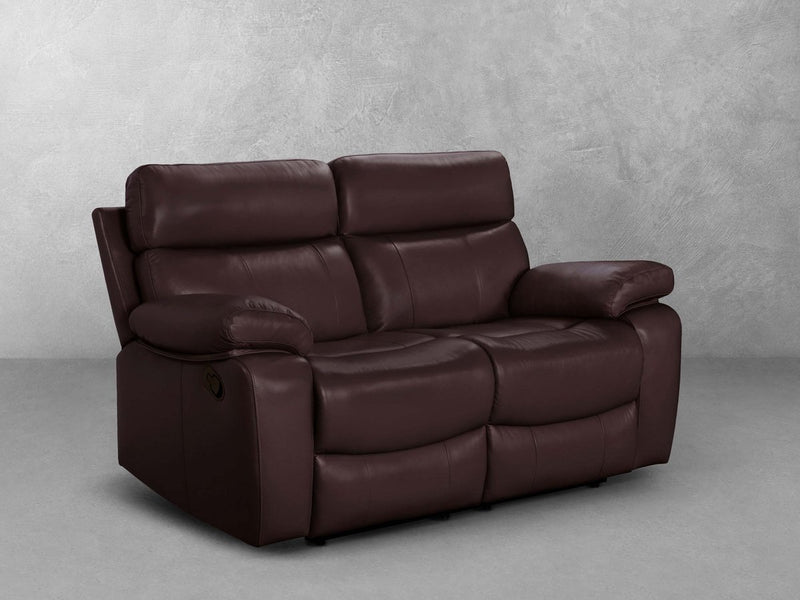 Clayton Leather Reclining Loveseat