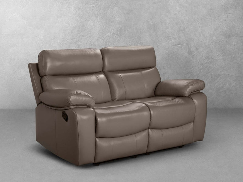 Clayton Leather Reclining Loveseat