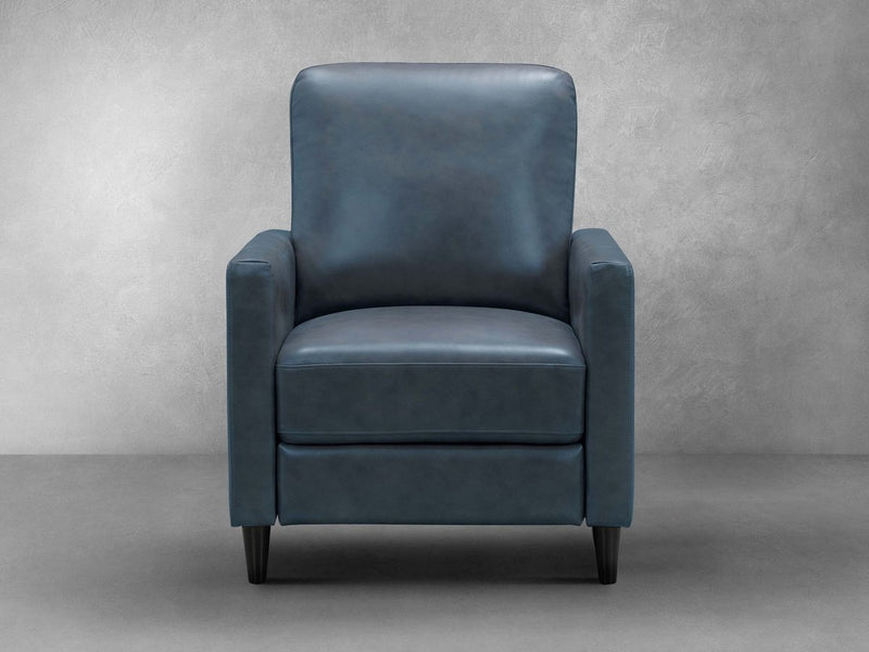 Crestview Top Grain Leather Push Back Recliner