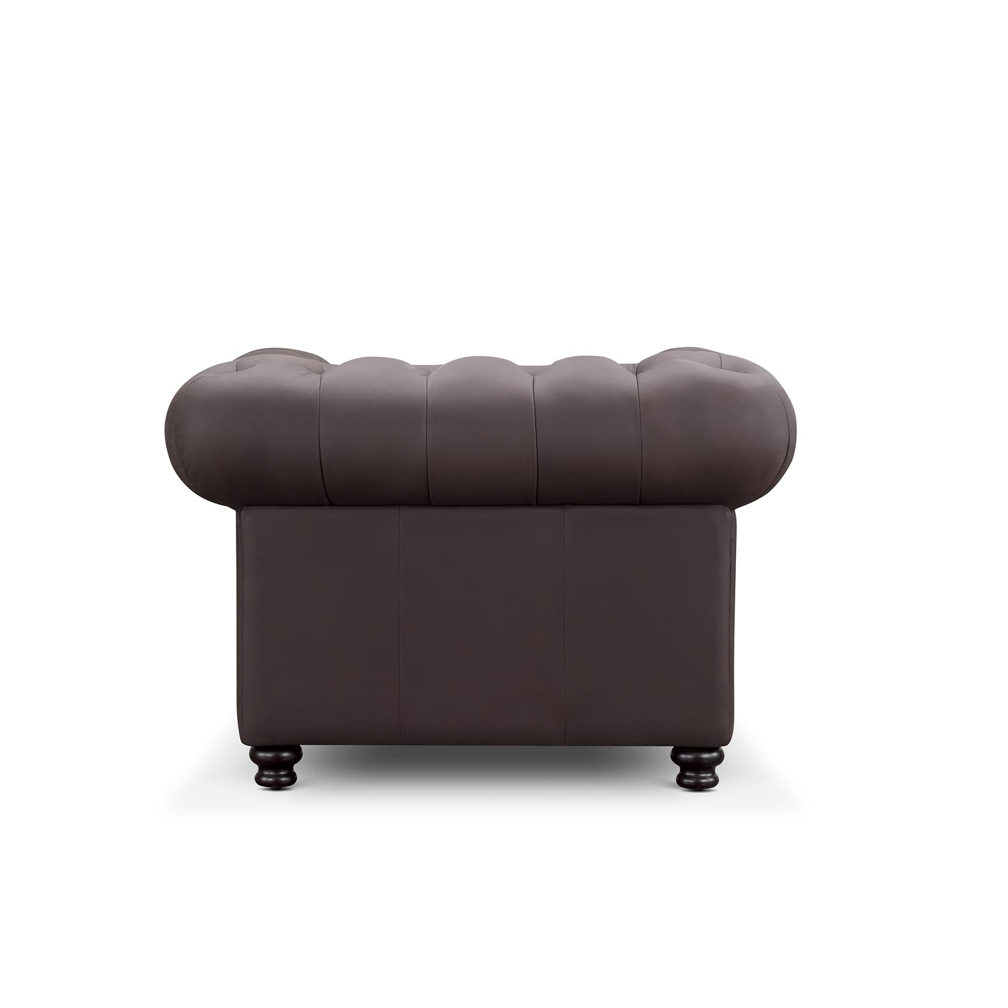 Culver Leather Chesterfield Armchair, Brown
