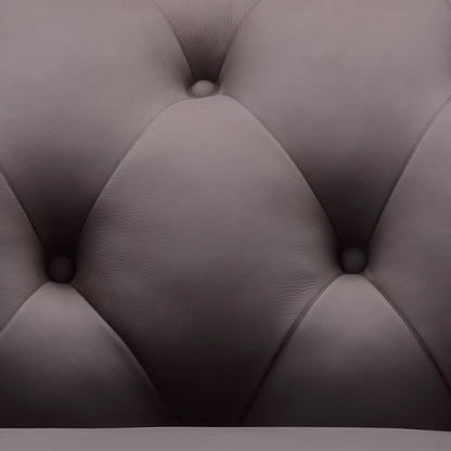 Culver Leather Chesterfield Armchair, Brown