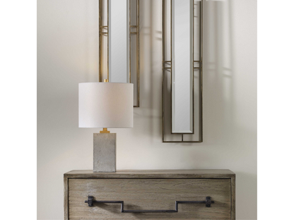 Abbyson Home Darby Concrete Block Lamp