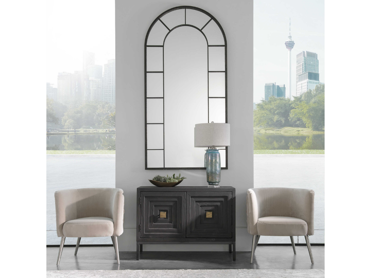 Abbyson Home Dune Black Arch Mirror