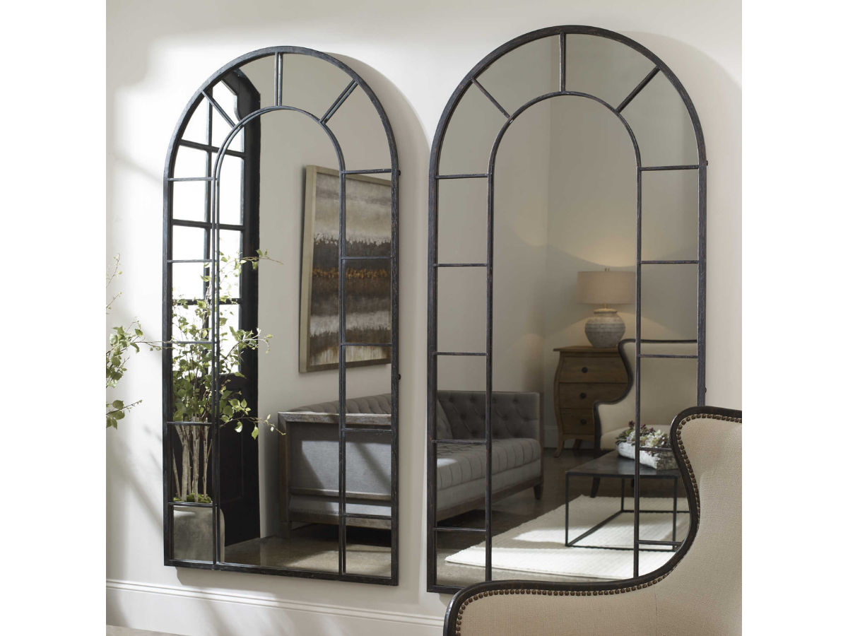 Abbyson Home Dune Black Arch Mirror