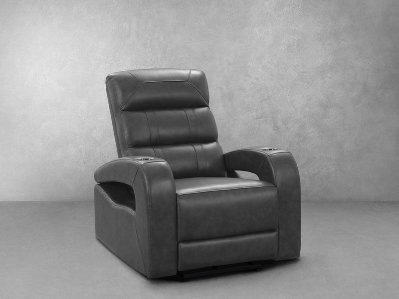 Ennis Leather Power Recliner