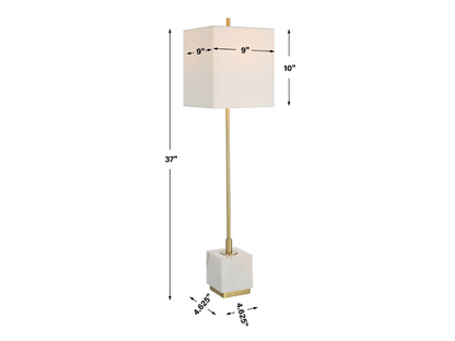 Abbyson Home Esme Brass Buffet Lamp