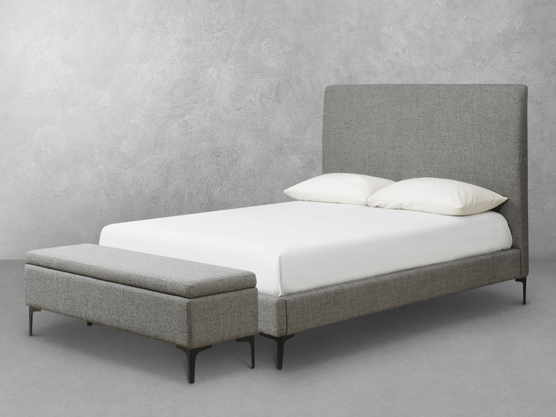 Evella Upholstered Bed and Storage Bench