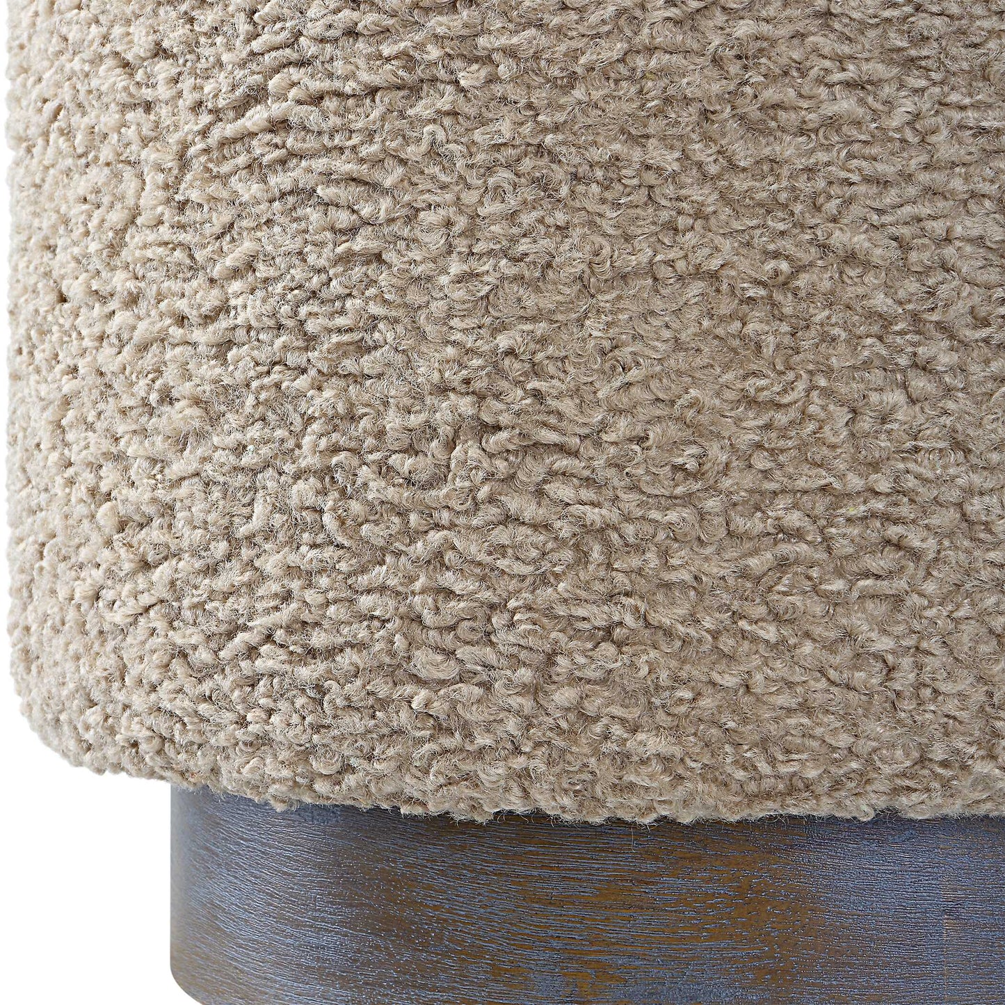 Abbyson Home Avila Latte Round Ottoman