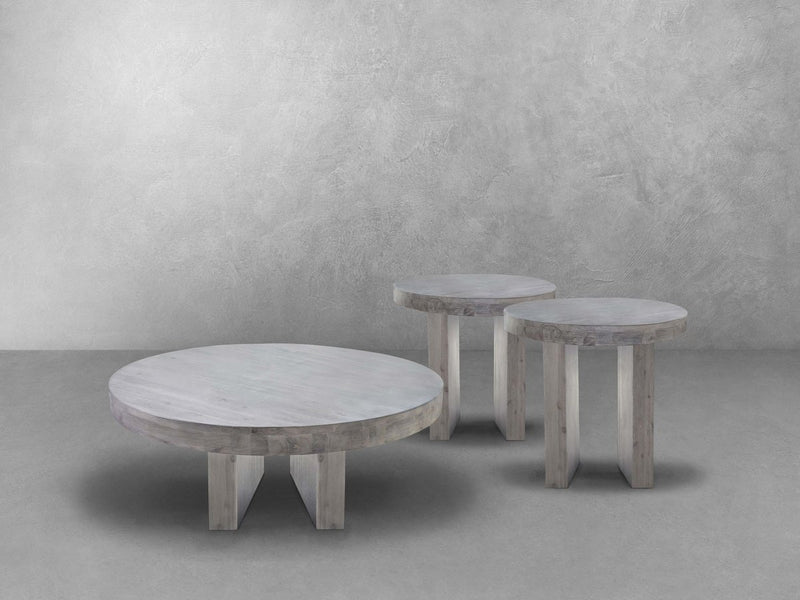 Fairfax Round Wood Table 3-pc