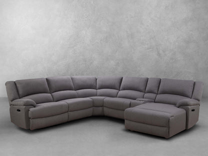 Fletcher Stain-Resistant Fabric Reclining 6 pc Sectional