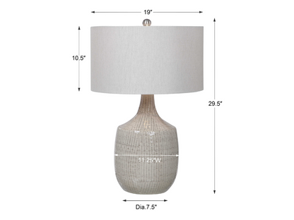 Abbyson Home Flynne Gray Table Lamp