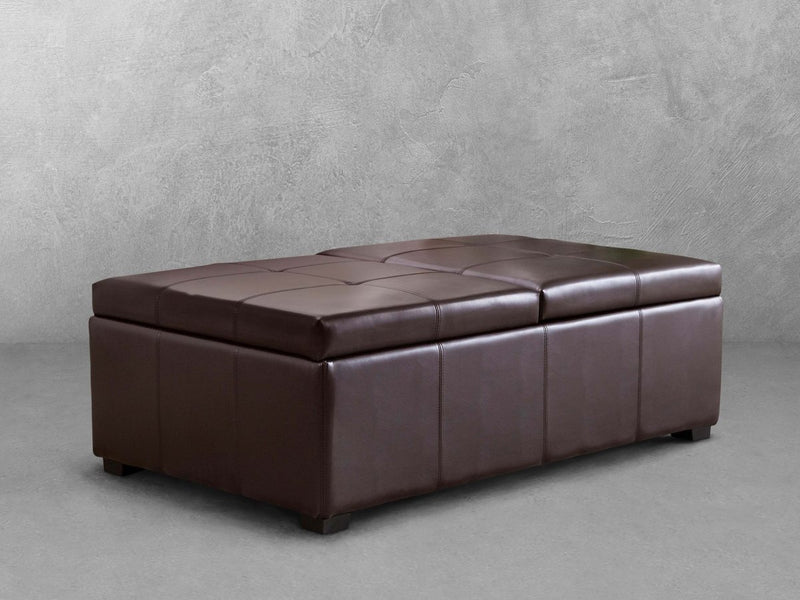 Frankfurt Double Flip-Storage Ottoman