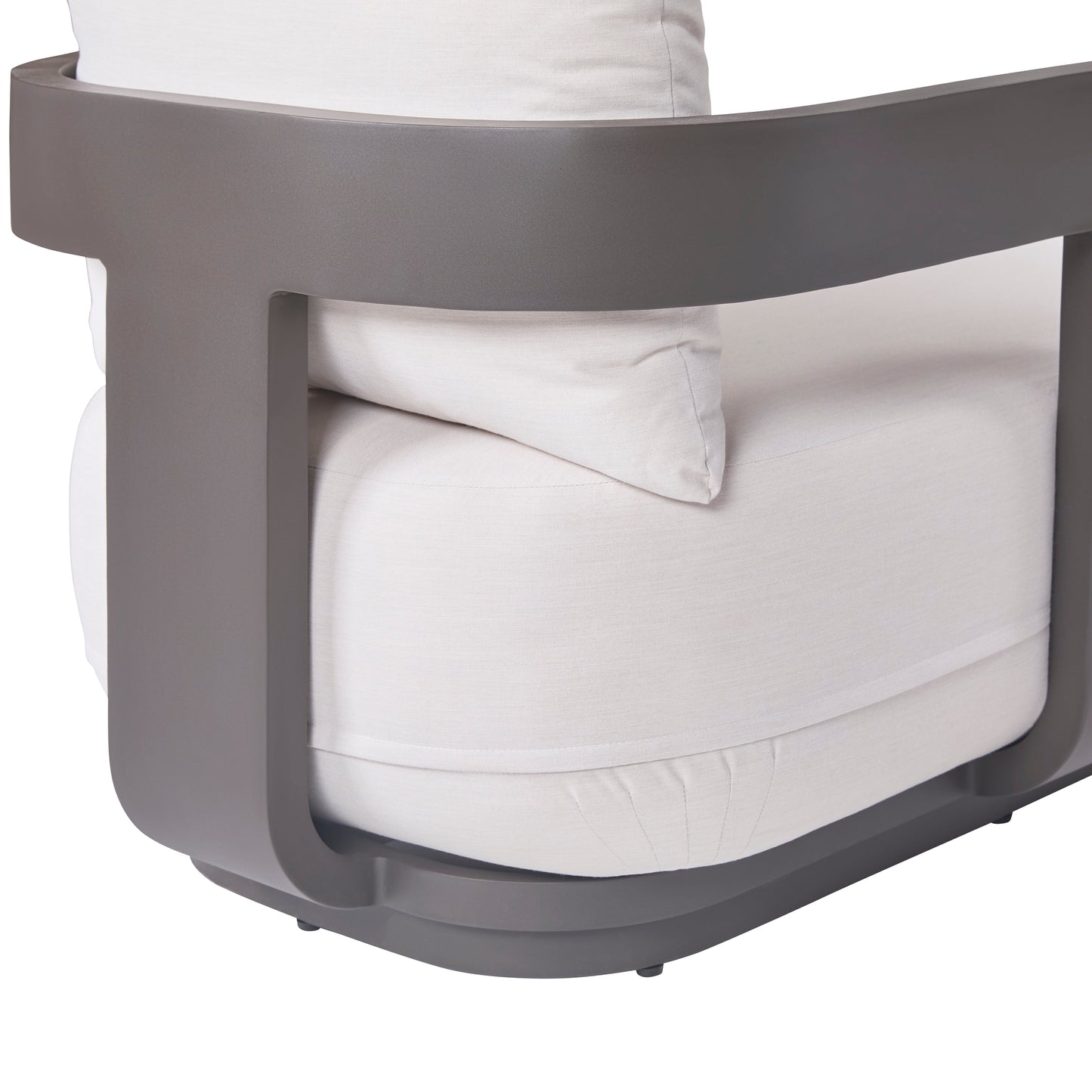 Sedona Outdoor Chaise Lounger, Sunbrella Cast Pumice And Bronze Aluminum