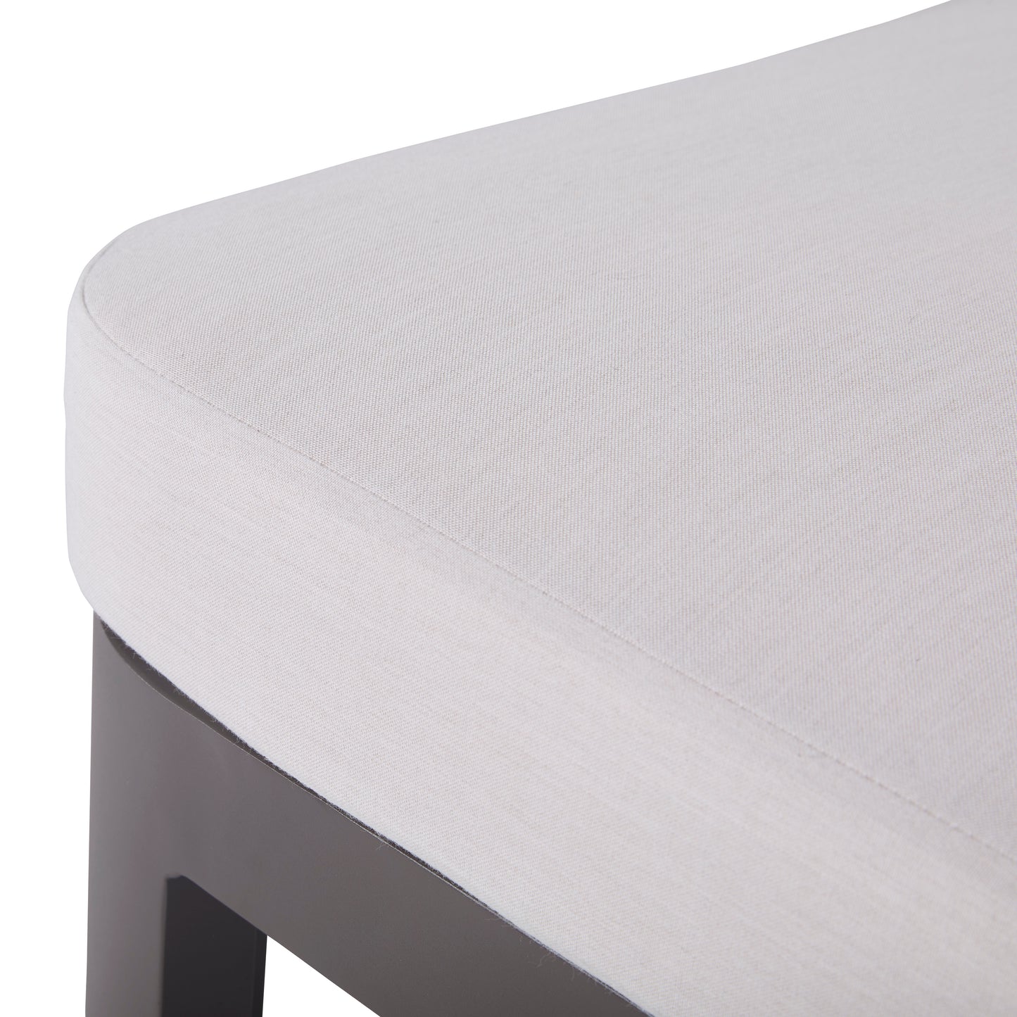 Sedona Outdoor Coffee Table, Sunbrella Cast Pumice And Bronze Aluminum