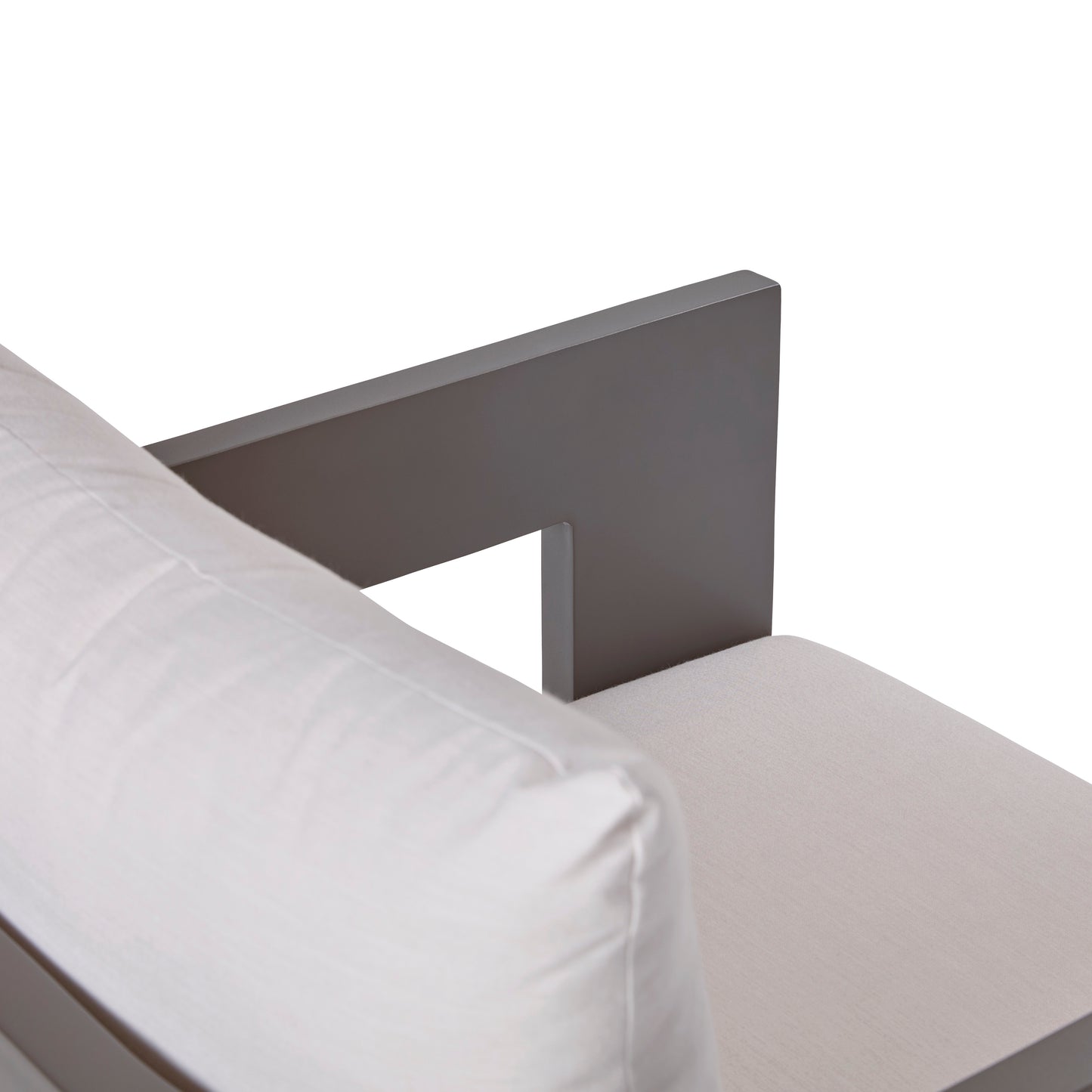 Sedona Outdoor Swivel Chair, Sunbrella Cast Pumice And Bronze Aluminum