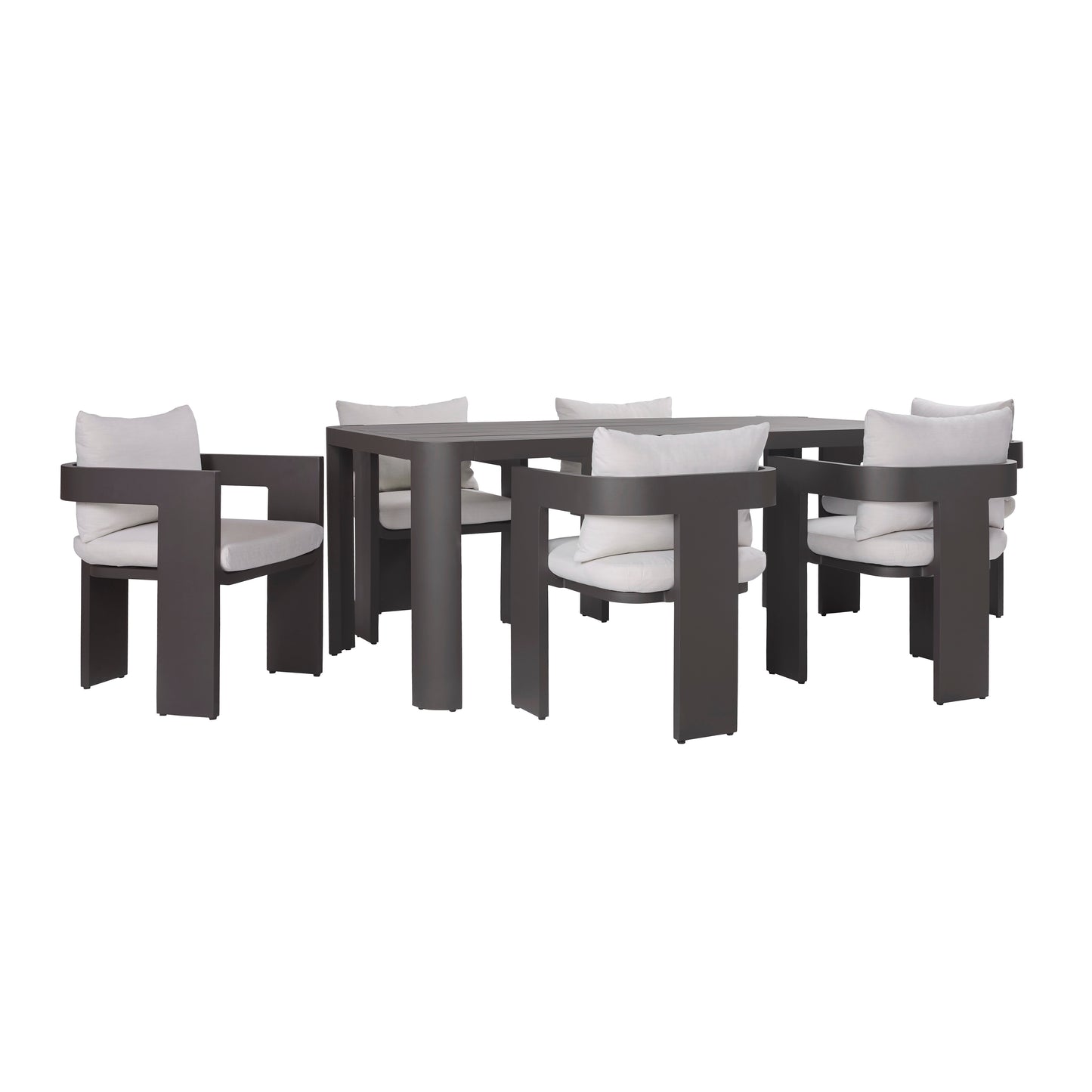 Sedona Outdoor 74In Dining Table, Bronze Aluminum