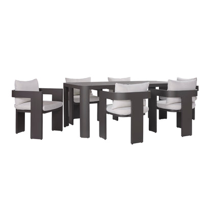 Sedona Outdoor 74In Dining Table, Bronze Aluminum