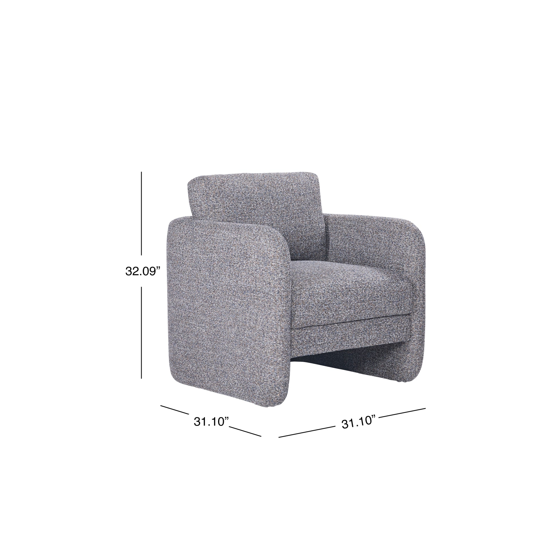 JoJo Fletcher Alice Accent Chair, Blue