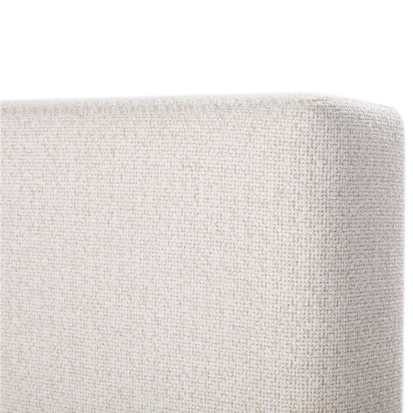 Luciano Textured Woven King Panel Bed, Cream