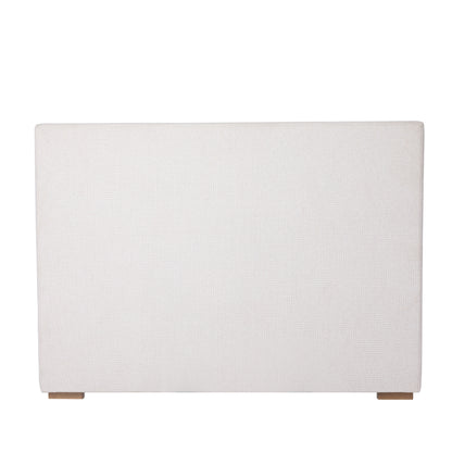 Luciano Textured Woven King Panel Bed, Cream