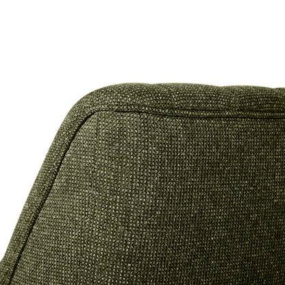 Bristol Fabric Channeled Swivel Chair, Green