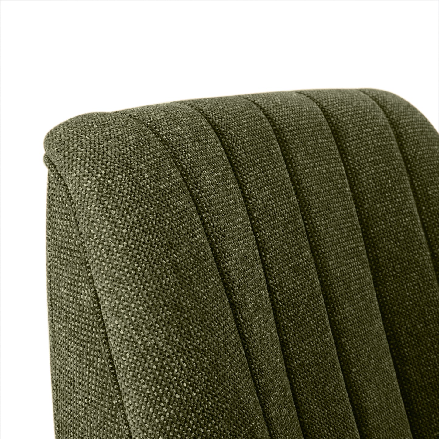 Bristol Fabric Channeled Swivel Chair, Green