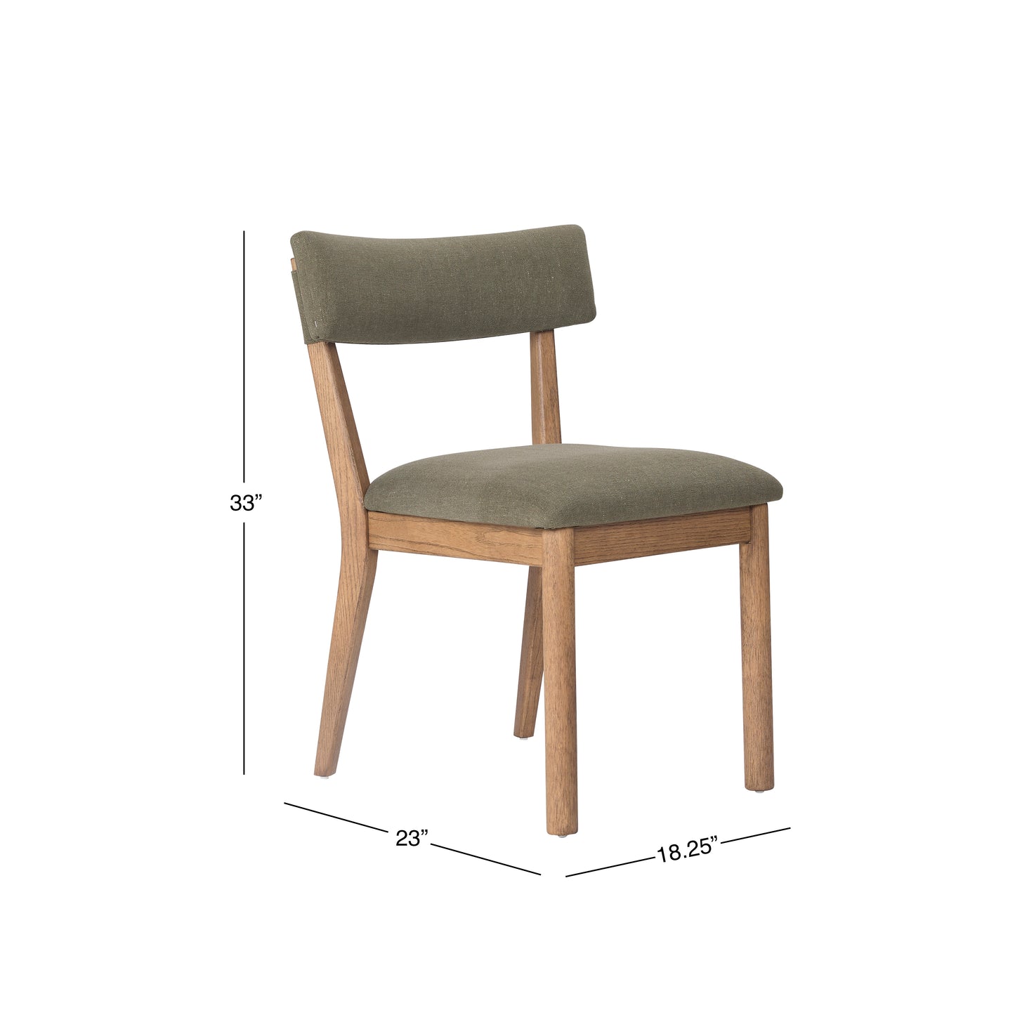 Prague Side Chair Set Of 2, Green