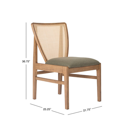 Prague Cane Back Chair, Set Of 2