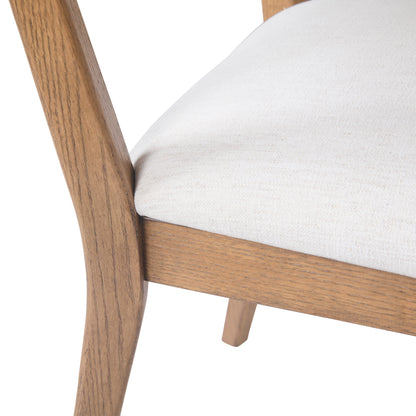 Prague Side Chair Set Of 2, Cream