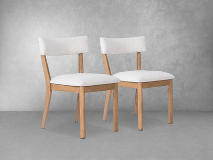 Prague Side Chair Set Of 2, Cream