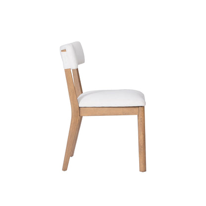 Prague Side Chair Set Of 2, Cream