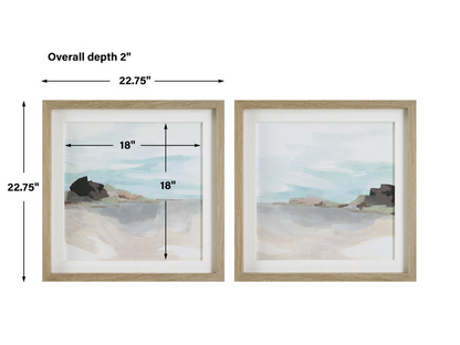 Abbyson Home Gardenia Framed Prints, Set of 2