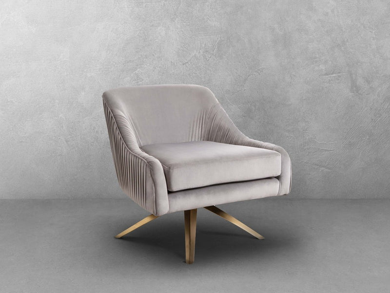 Giana Velvet Swivel Chair