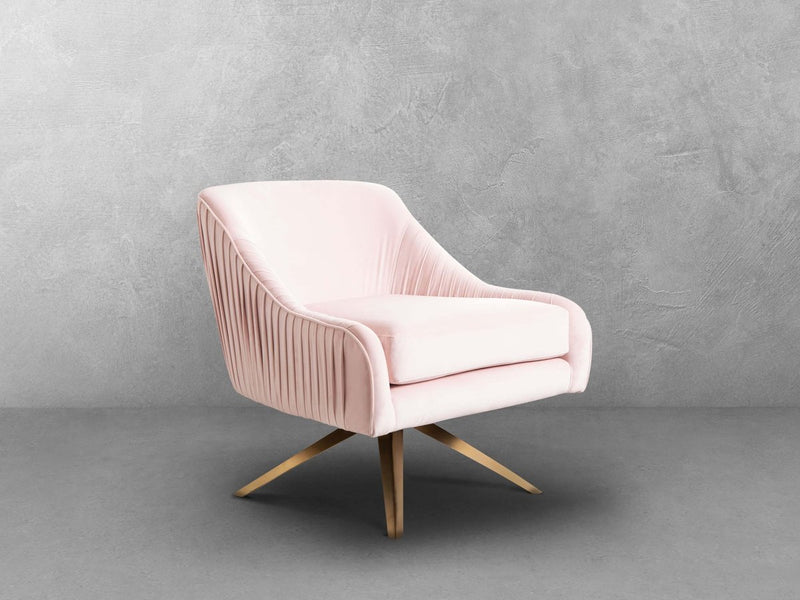 Giana Velvet Swivel Chair
