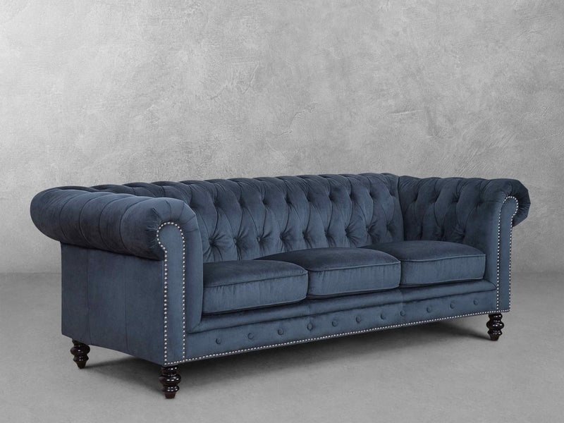 Grand Chesterfield Velvet Sofa