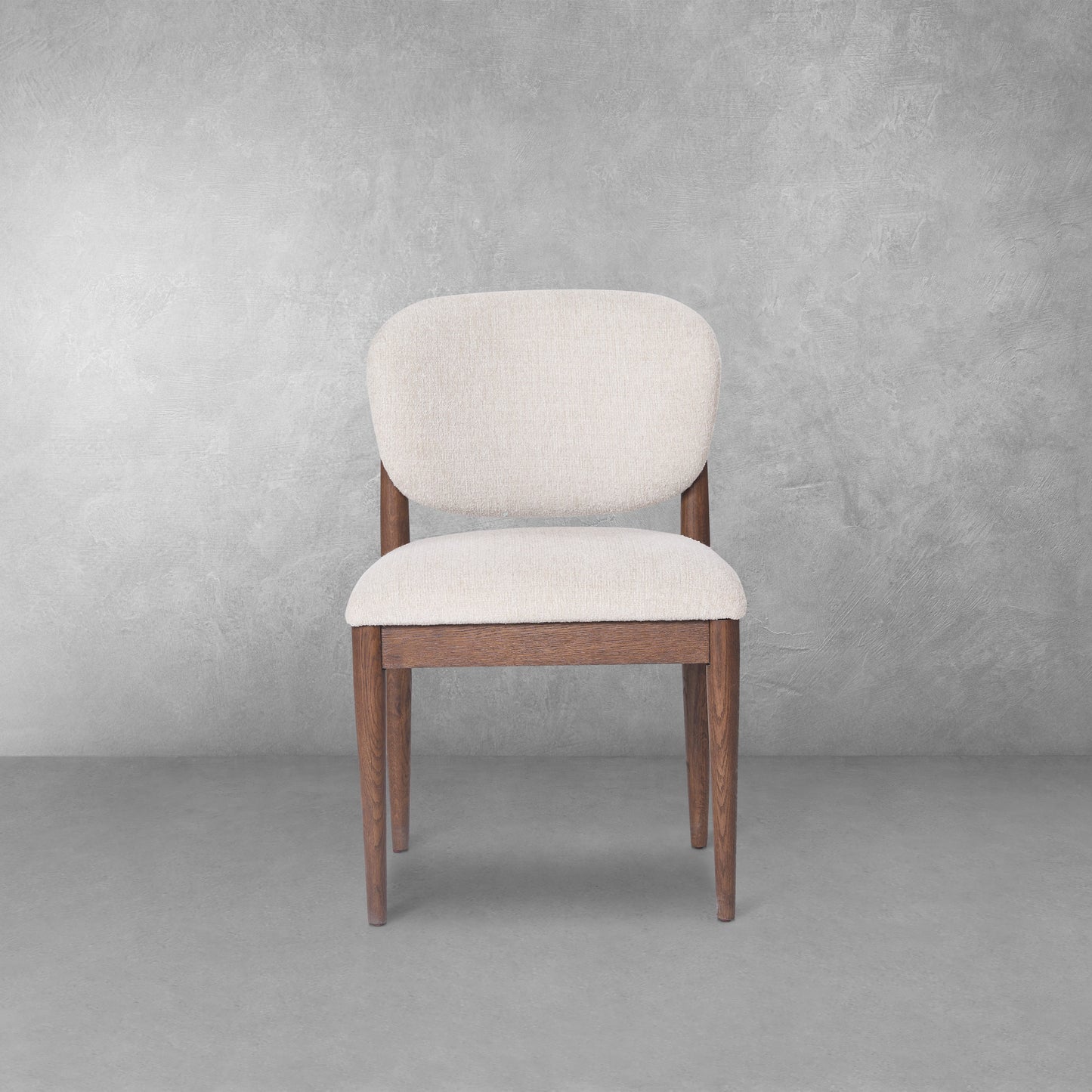 JoJo Fletcher Sawyer Oak and Grasscloth Dining Chair, Brown