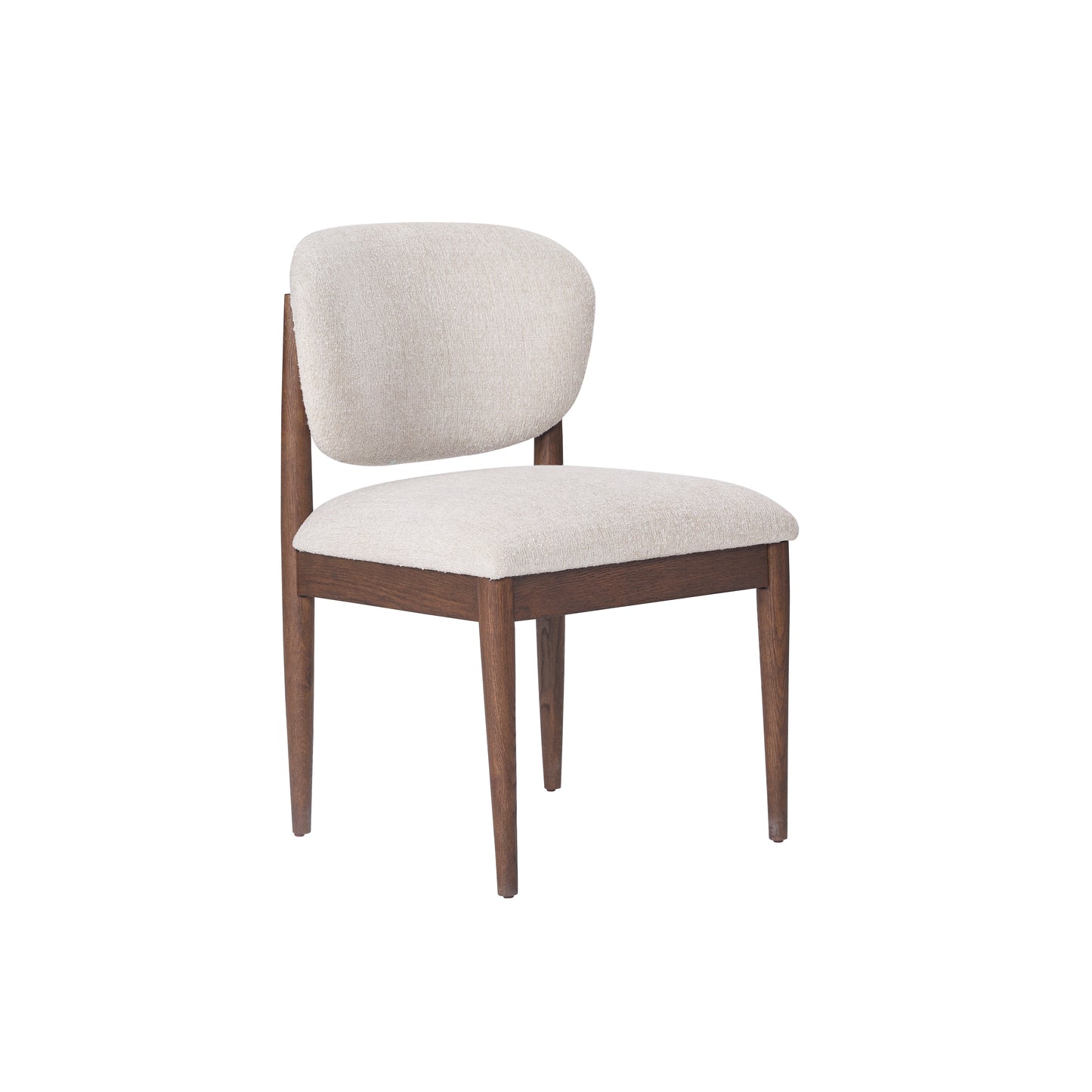 JoJo Fletcher Sawyer Oak and Grasscloth Dining Chair, Brown