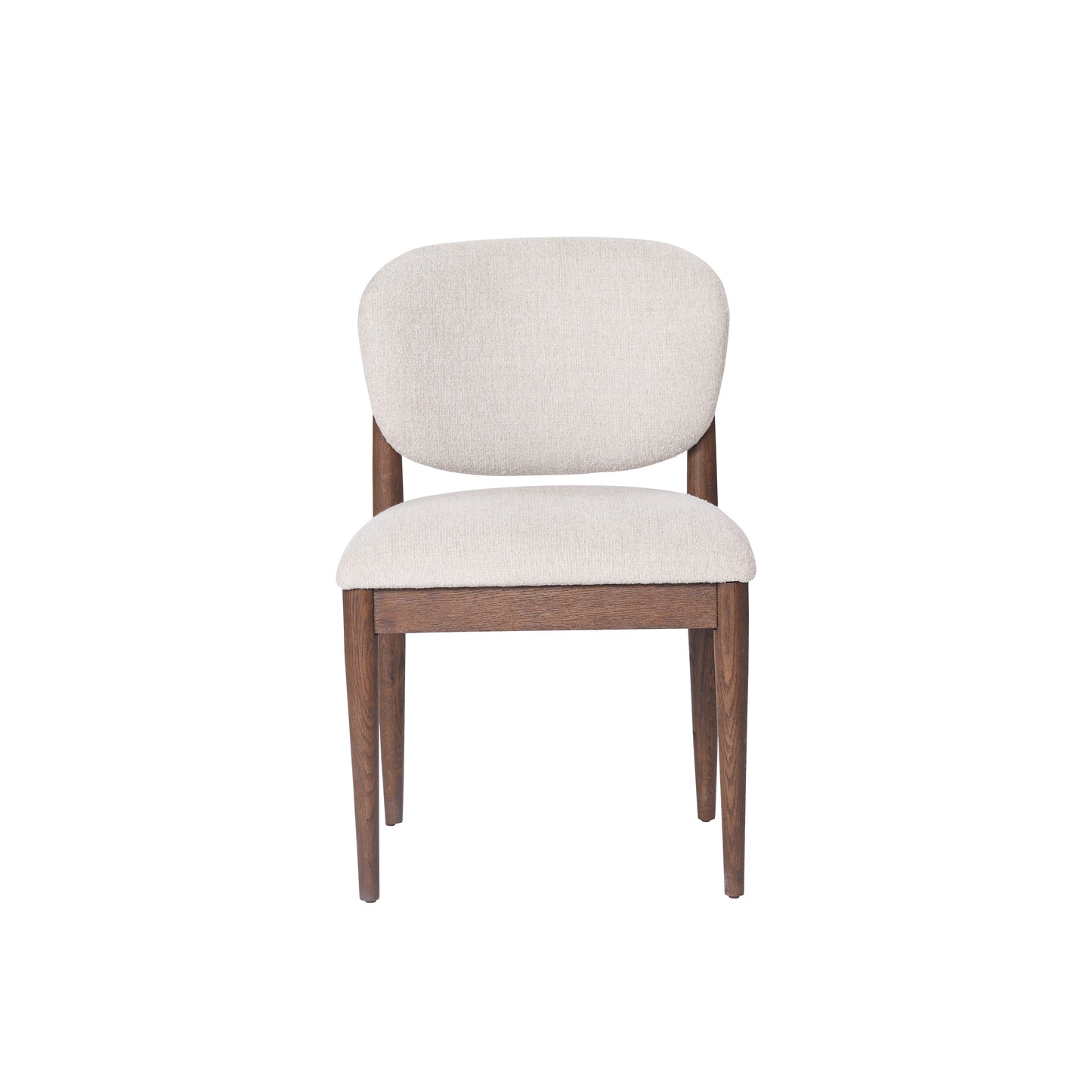 JoJo Fletcher Sawyer Oak and Grasscloth Dining Chair, Brown