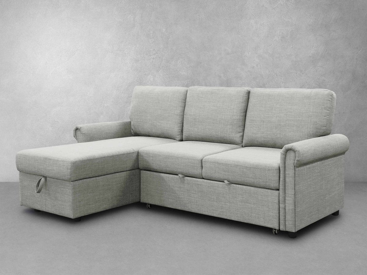 Hamilton Storage Sofa Bed Reversible Sectional - Gray